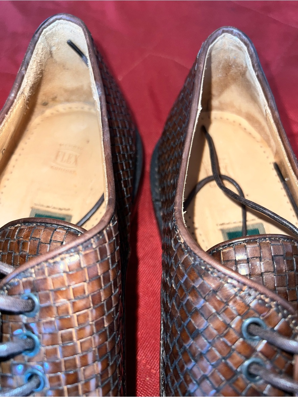 Men's Cole Haan Woven Btown Leather Dress Shoes - Picture 6 of 9